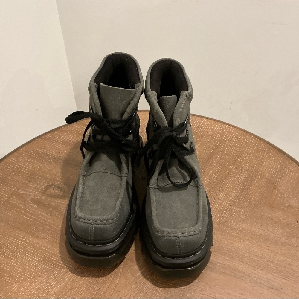 Dr. Martens Corran 3-Eye Suede Heeled Boots. - Picture 7 of 8
